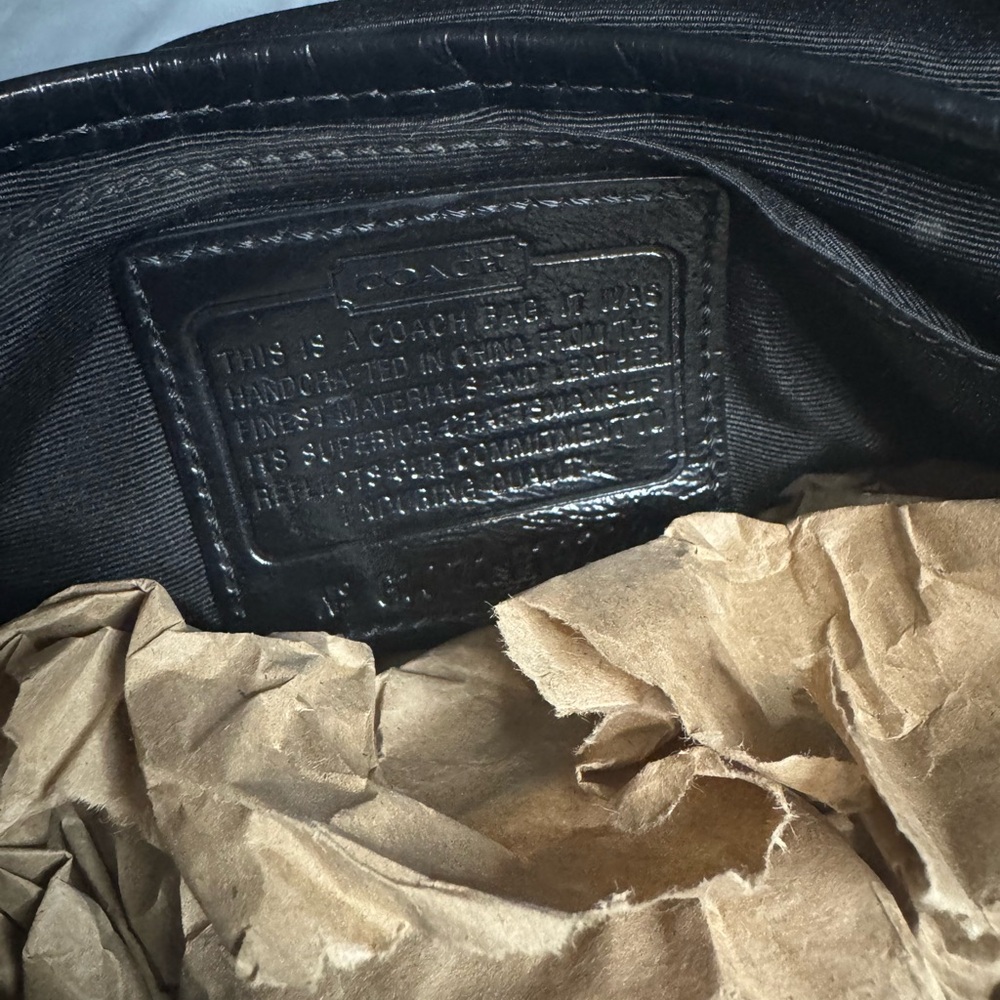 Vintage Coach Black and Gray Crossbody Bag - Picture 4 of 7